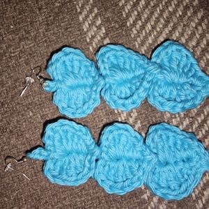 Hand made crochet earrings